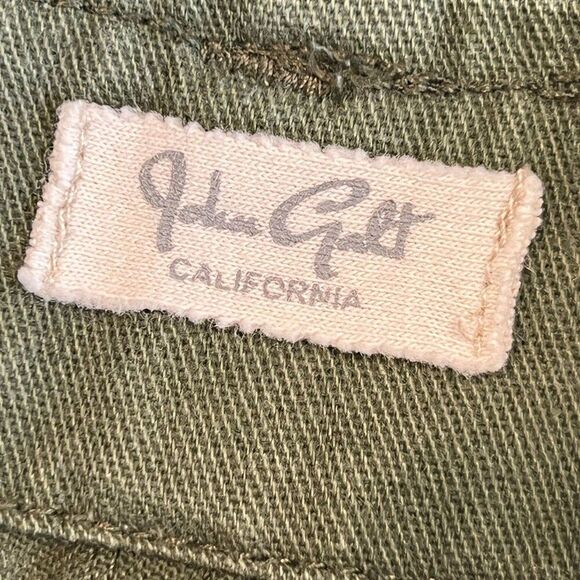 John Galt Pants Women Small Olive Green Parker High Rise Cargo Pants - Picture 6 of 6